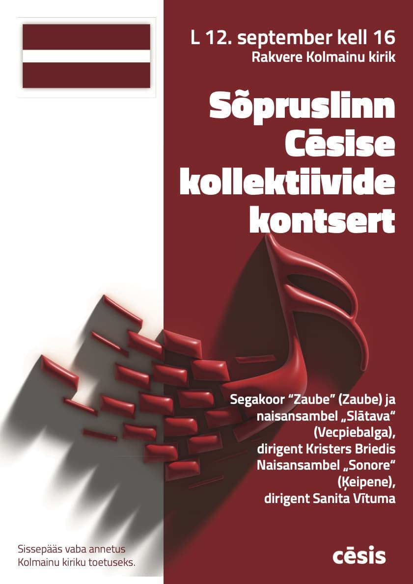 Sõpruslinn Cēsise kollektiivide kontsert