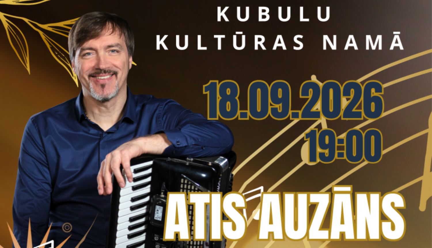 Ata Auzāna koncerts "Zelta akordi septembrī"