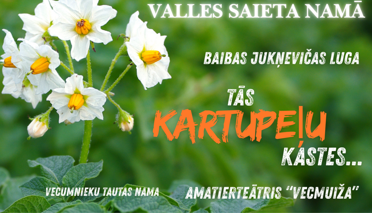 Vecumnieku tautas nama amatierteātra "Vecmuiža" izrāde "Tās kartupeļu kastes..."