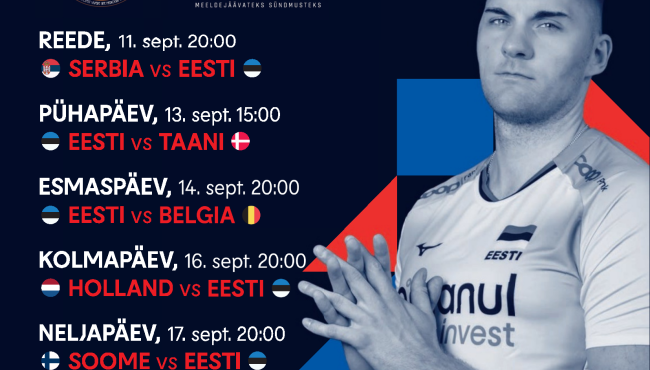 Tartu ametlik võrkpalli ühisvaatamine-Eesti Vs Serbia