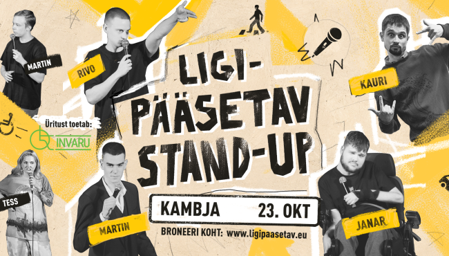 Tasuta komöödiaõhtu: „Ligipääsetav stand-up“