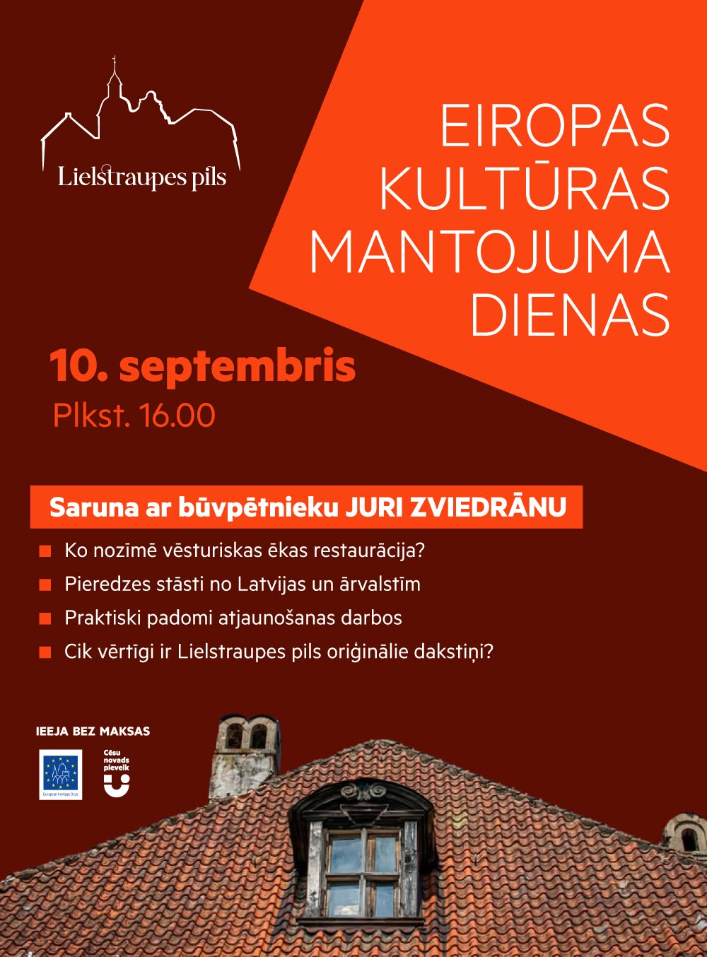Eiropas kultūras mantojuma diena Lielstraupes pilī
