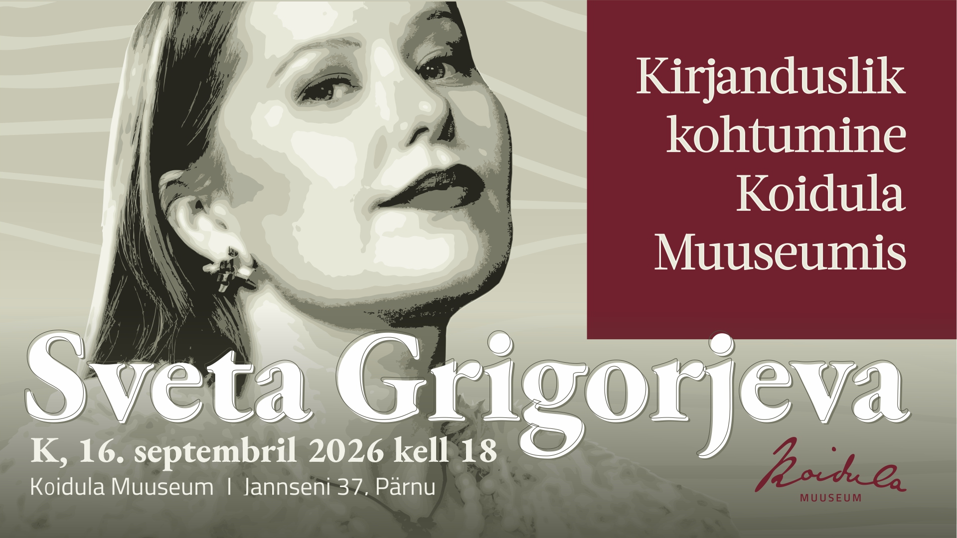 Kirjanduslik kohtumine Koidula muuseumis: Sveta Grigorjeva