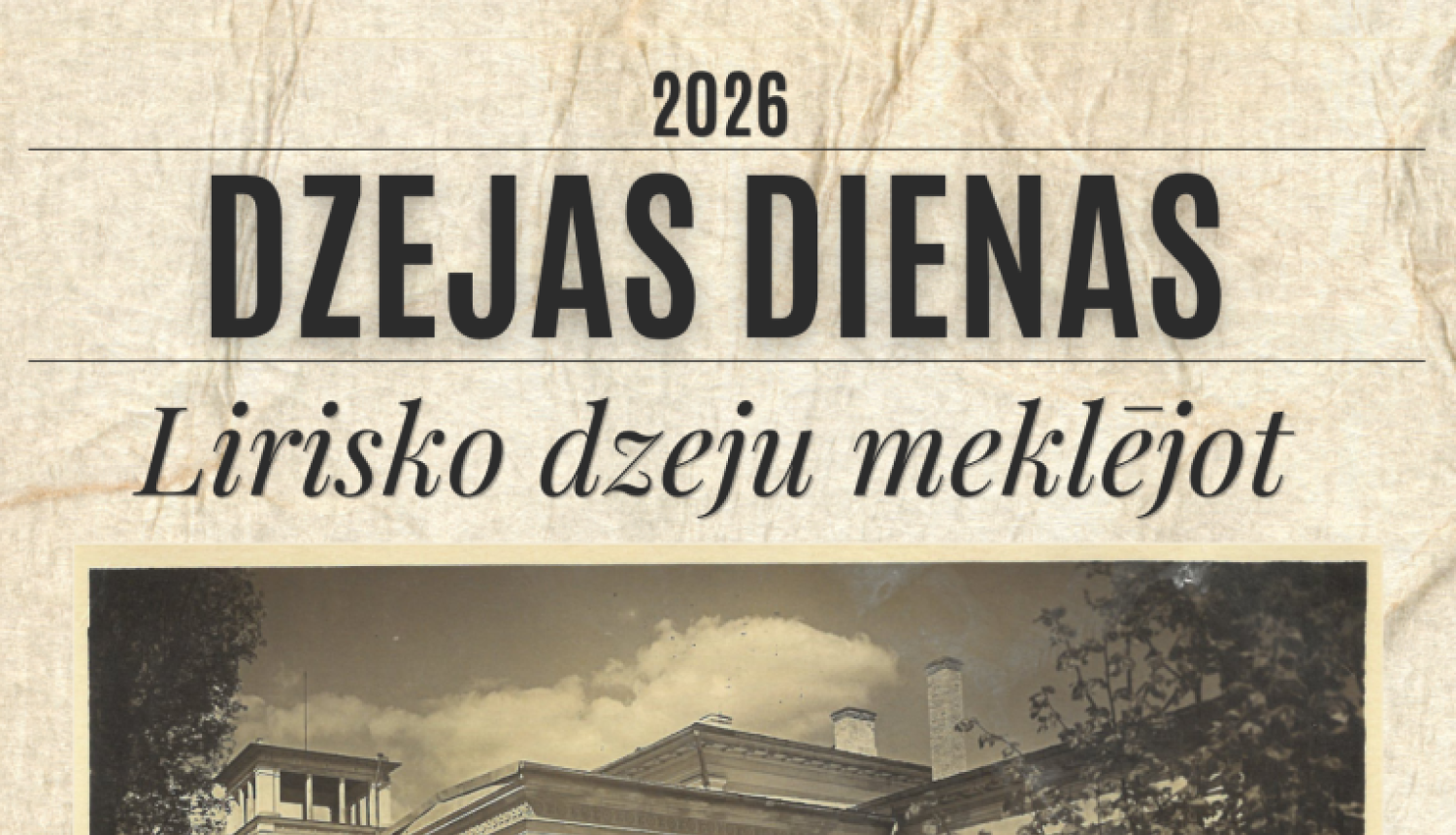 "Lirisko dzeju meklējot"