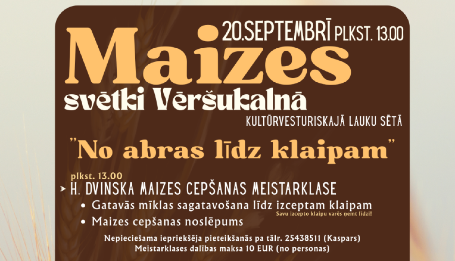 Maizes svētki Vēršukalnā