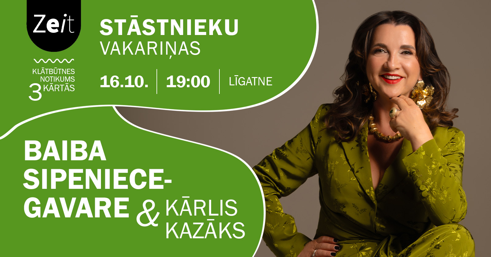Stāstnieku vakariņas ar Baibu Sipenieci-Gavari un Kārli Kazāku