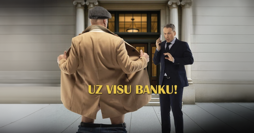 UZ VISU BANKU. Nopietna komēdija