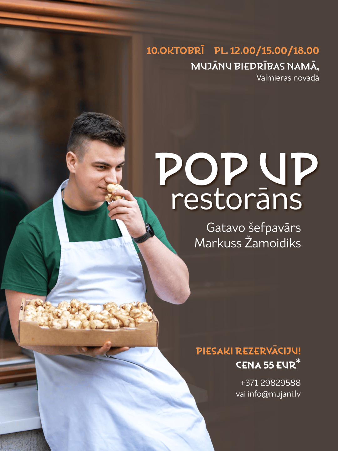 Pop-up restorāns ar Markusu Žamoidiku
