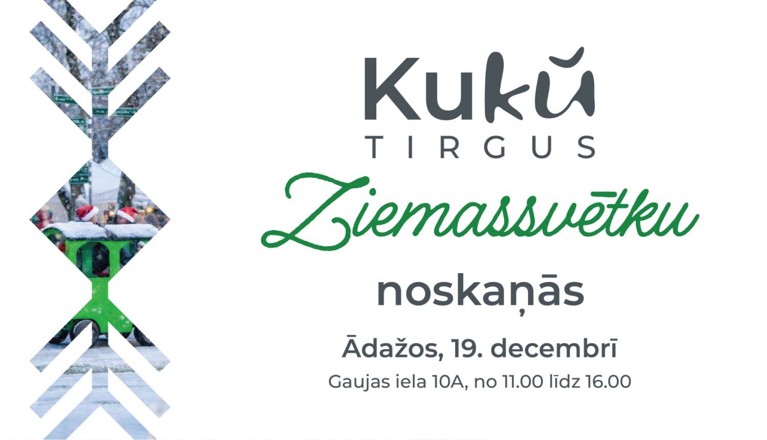 KuKU TIRGUS Ziemassvētku tirdziņš Ādažos