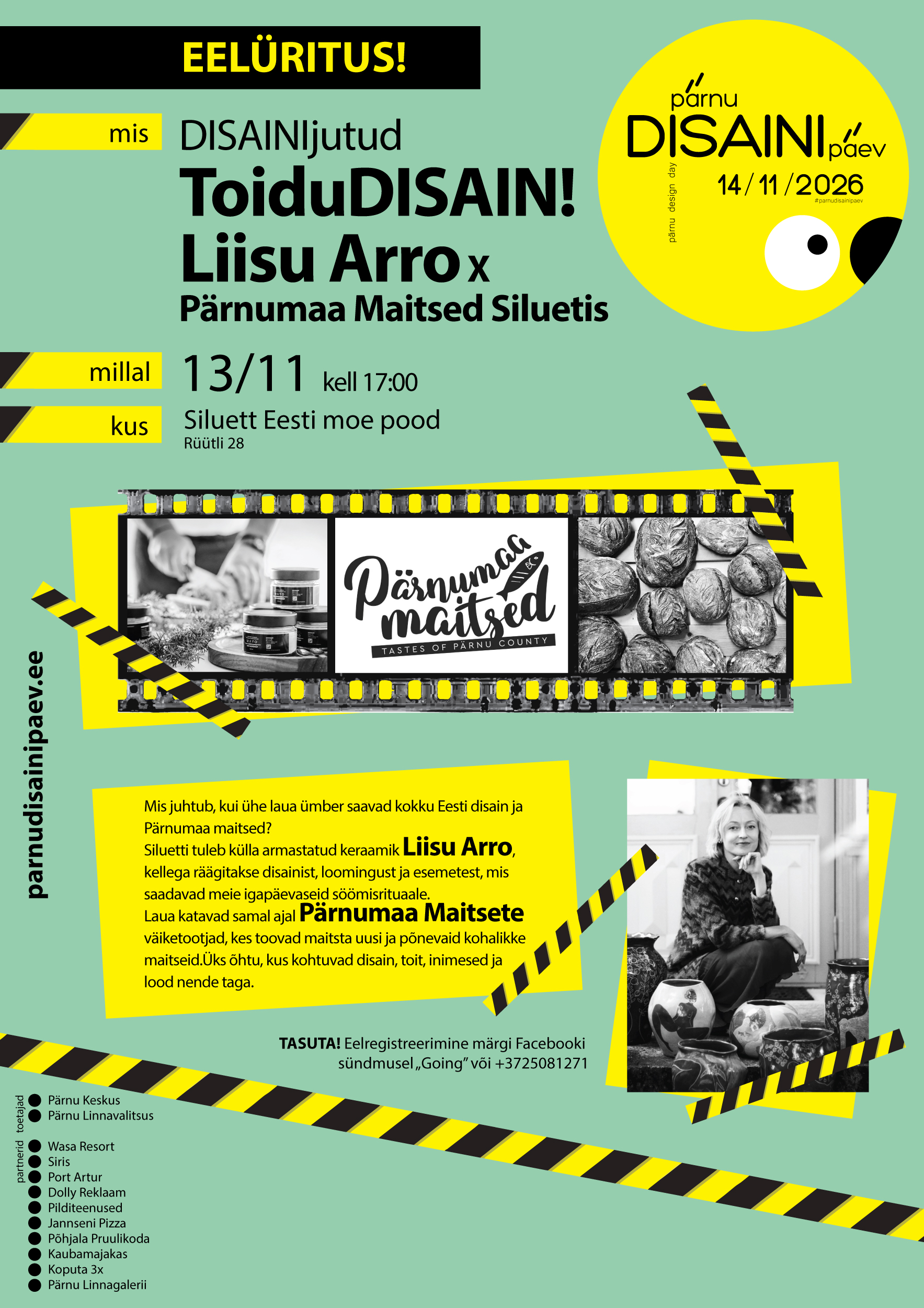 ToiduDISAIN! Liisu Arro X Pärnumaa Maitsed Siluetis