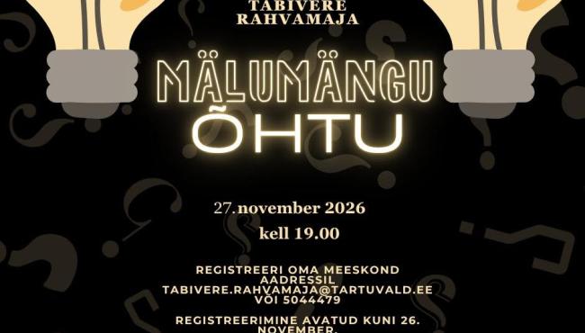 Mälumänguõhtu