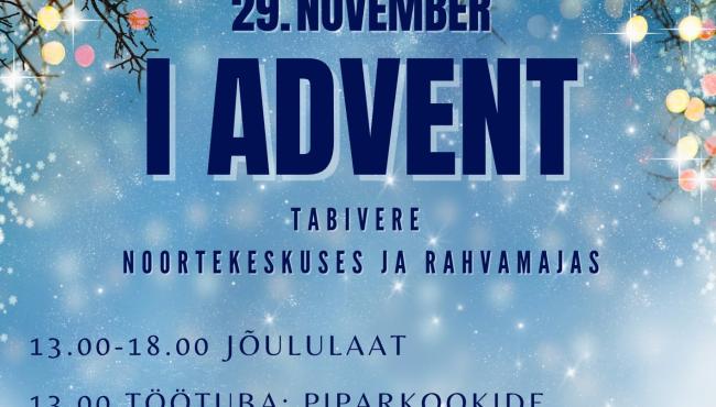 I advent Tabivere Rahvamajas