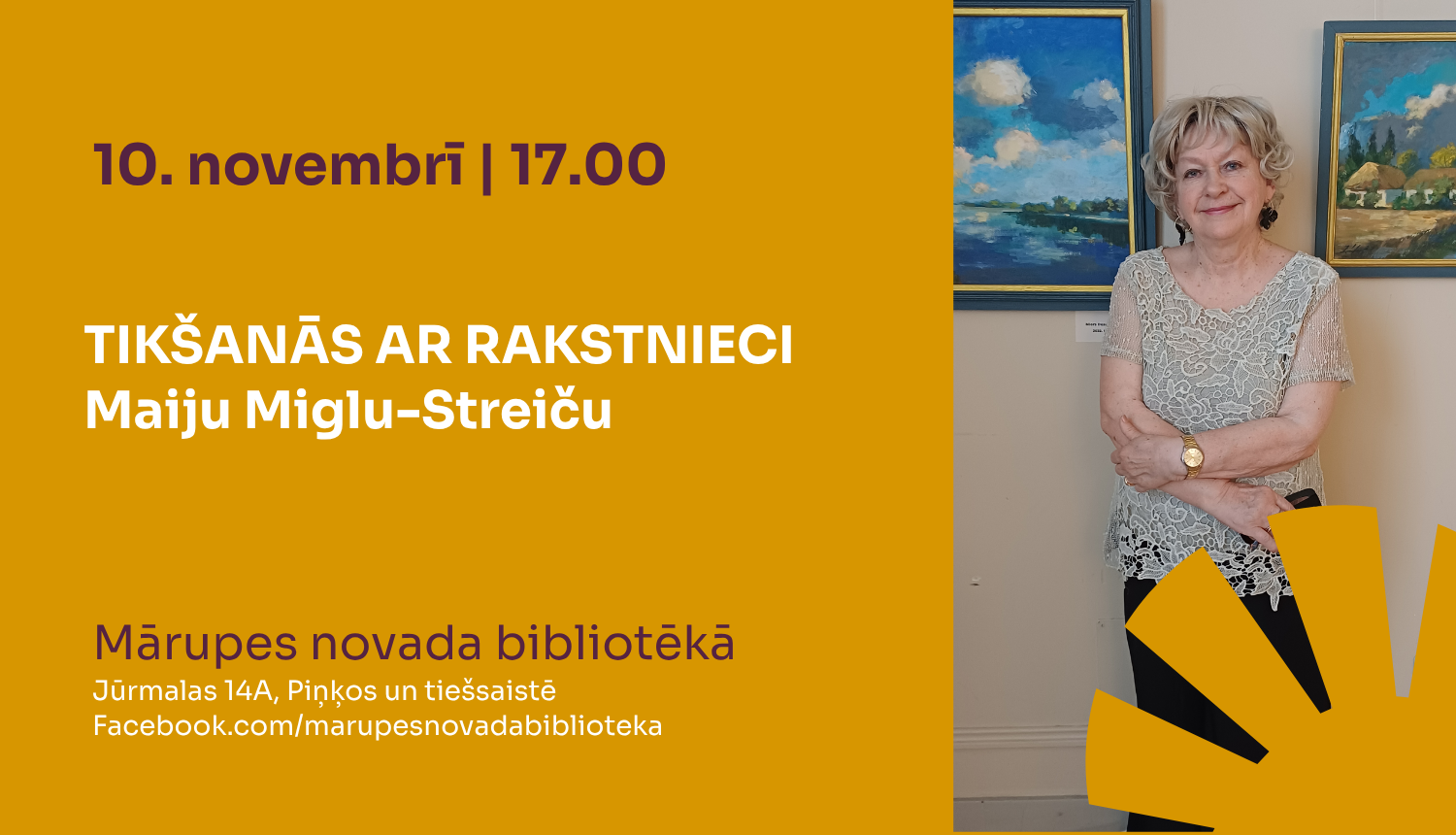 Tikšanās ar rakstnieci un žurnālisti Maiju Miglu-Streiču
