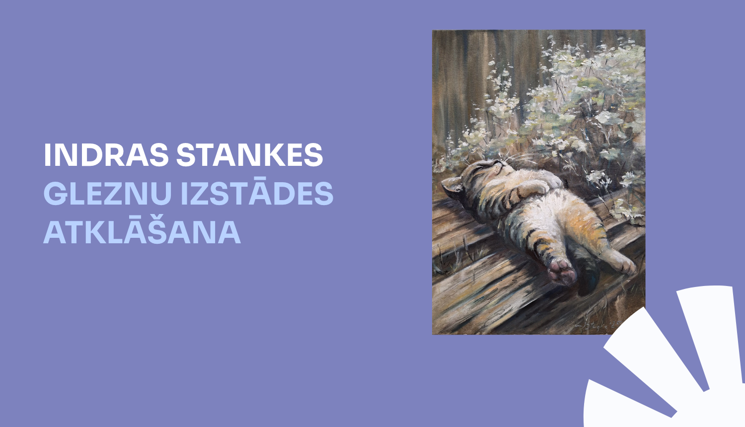 Indras Stankes gleznu izstādes atklāšana