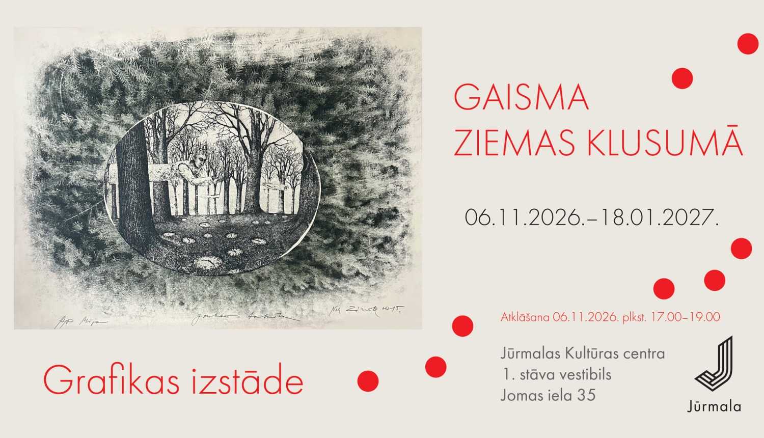 Oforta ģilde grafikas izstāde “Gaisma ziemas klusumā”