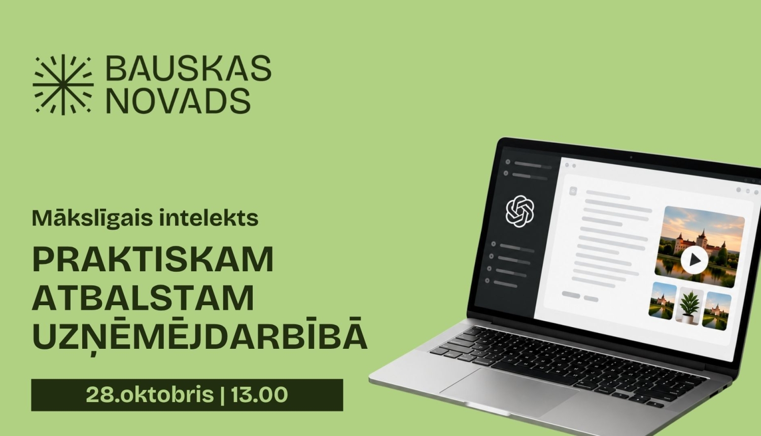 Praktiska meistarklase uzņēmējiem par mākslīgā intelekta rīku izmantošanu
