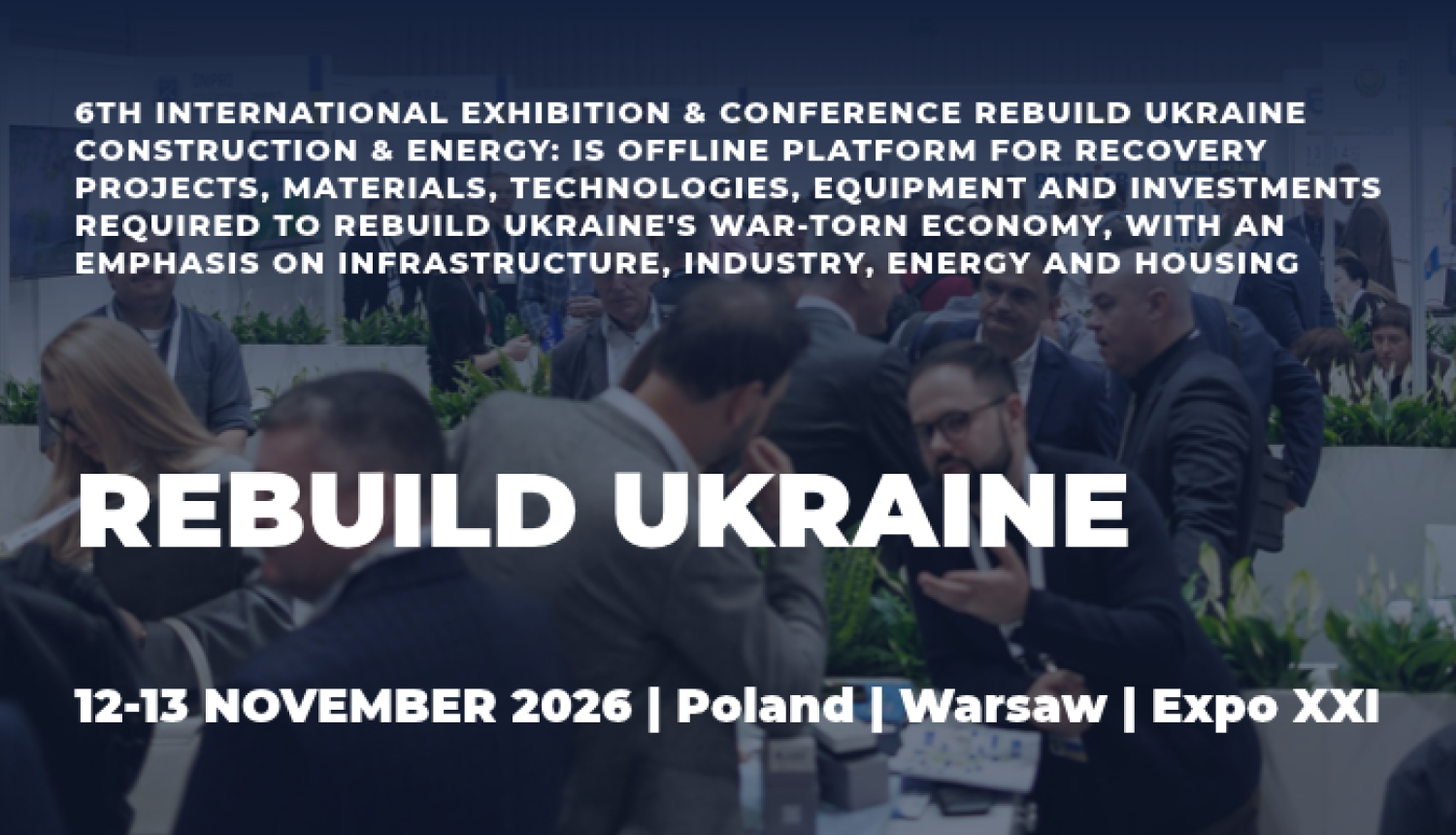 LIAA pārstāvniecības stends izstādē "ReBuild Ukraine 2026" Varšavā